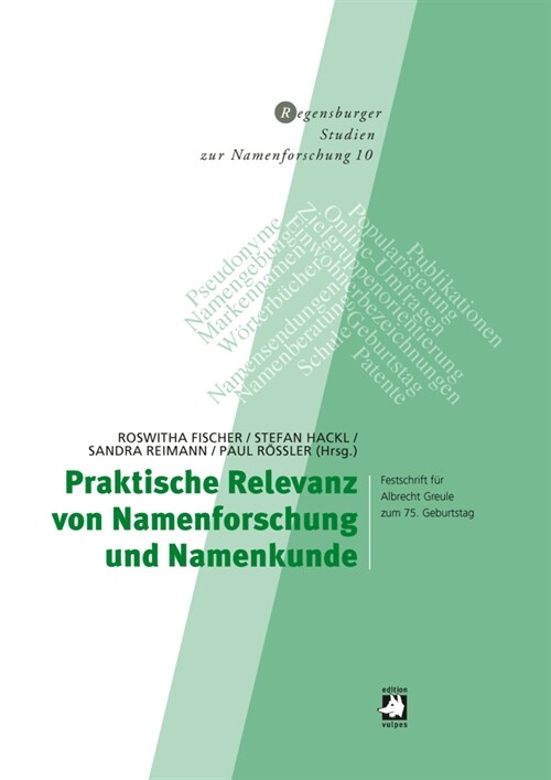 Praktische Relevanz von Namenforschung und Namenkunde (Hardcover)