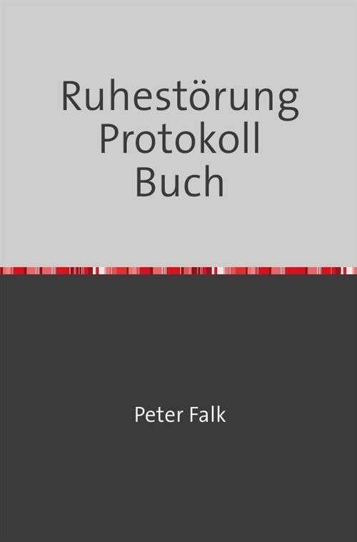 Ruhestorung Protokoll Buch (Paperback)