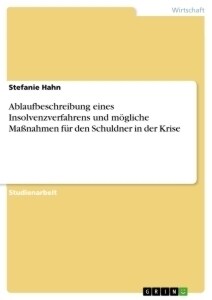 Ablaufbeschreibung eines Insolvenzverfahrens und mogliche Maßnahmen fur den Schuldner in der Krise (Paperback)