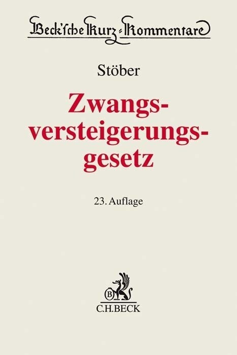 Zwangsversteigerungsgesetz (Hardcover)