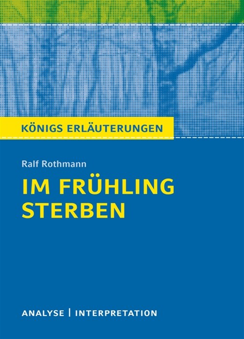 Im Fruhling sterben von Ralf Rothmann (Paperback)