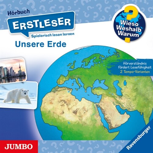 Wieso Weshalb Warum Erstleser. Unsere Erde, 1 Audio-CD (CD-Audio)