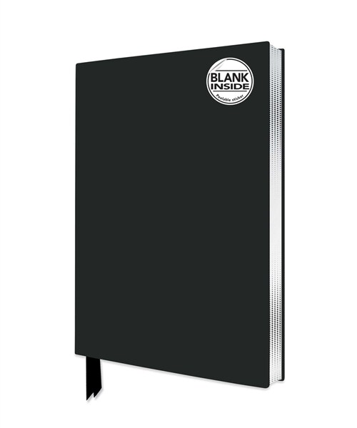 Black Blank Artisan Notebook (Flame Tree Journals) (Notebook / Blank book)