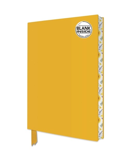 Sunny Yellow Blank Artisan Notebook (Flame Tree Journals) (Notebook / Blank book)