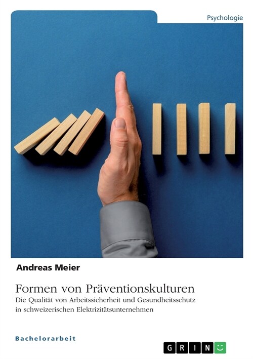 Formen von Pr?entionskulturen. Die Qualit? von Arbeitssicherheit und Gesundheitsschutz in schweizerischen Elektrizit?sunternehmen (Paperback)