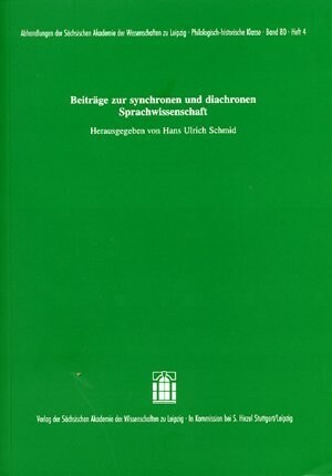 Beitrage zur synchronen und diachronen Sprachwissenschaft (Paperback)