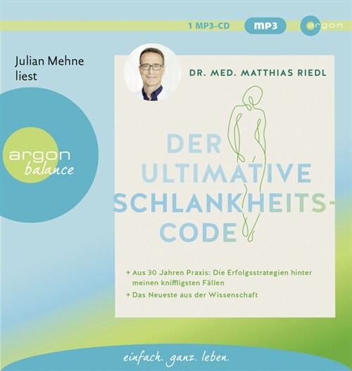 Der ultimative Schlankheitscode, 1 Audio-CD, 1 MP3 (CD-Audio)