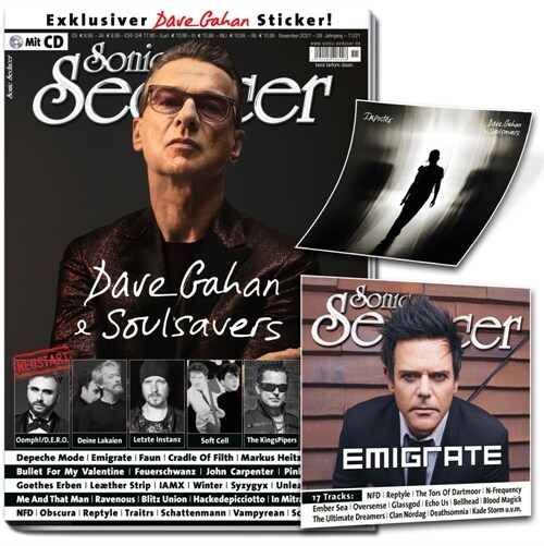 Sonic Seducer + Titelstory Dave Gahan & Soulsavers + 1 Audio-CD (Paperback)