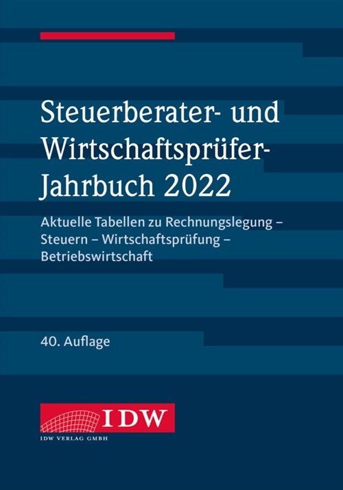 Steuerberater- und Wirtschaftsprufer-Jahrbuch 2022 (Paperback)