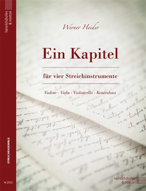 Ein Kapitel, Partitur und Stimmen (Sheet Music)