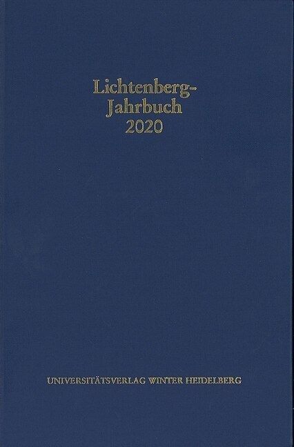 Lichtenberg-Jahrbuch 2020 (Hardcover)