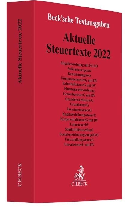 Aktuelle Steuertexte 2022 (Paperback)