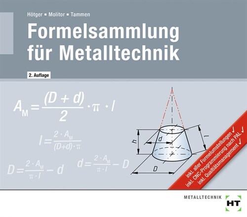 eBook inside: Buch und eBook Formelsammlung fur Metalltechnik, m. 1 Buch, m. 1 Beilage (WW)