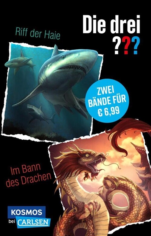 Die drei : Doppelband. Enthalt die Bande: Riff der Haie / Im Bann des Drachen (Paperback)