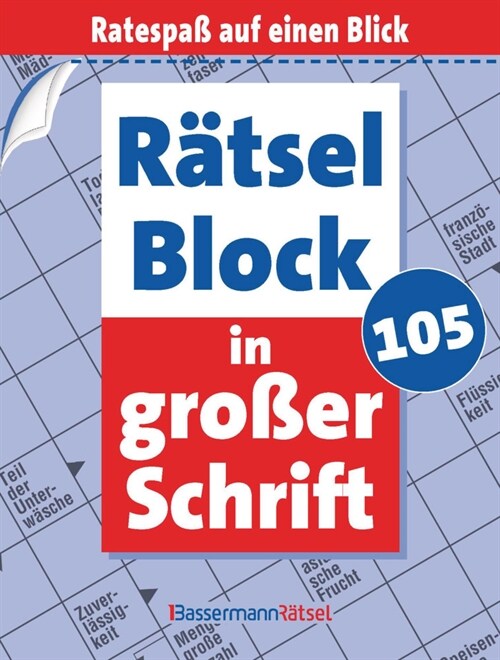 Ratselblock in großer Schrift 105 (Paperback)