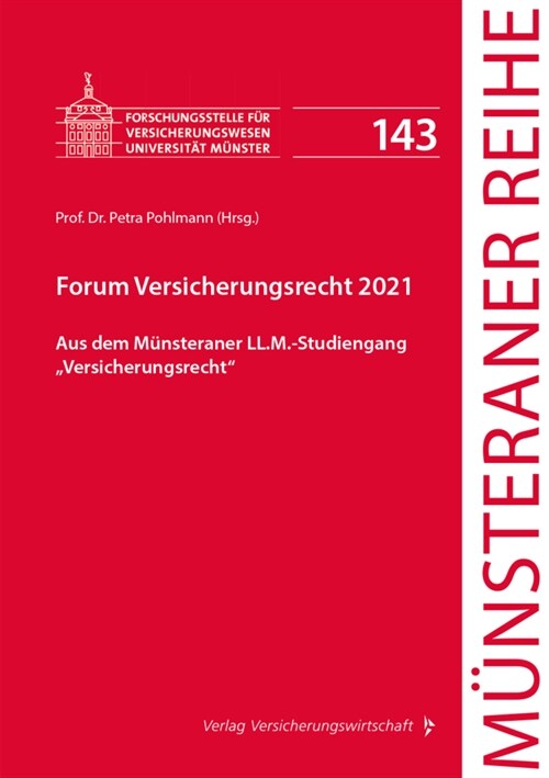 Forum Versicherungsrecht 2021 (Paperback)