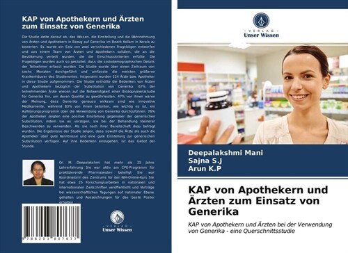 KAP von Apothekern und Arzten zum Einsatz von Generika (Paperback)