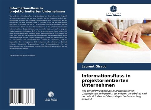 Informationsfluss in projektorientierten Unternehmen (Paperback)