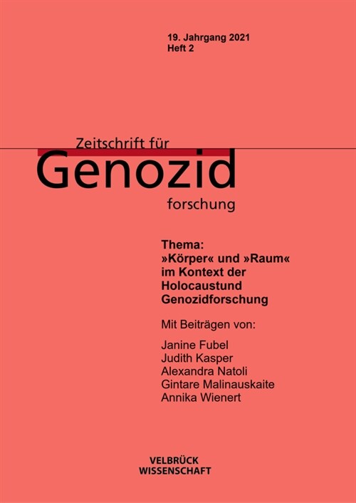 Zeitschrift fur Genozidforschung (Book)