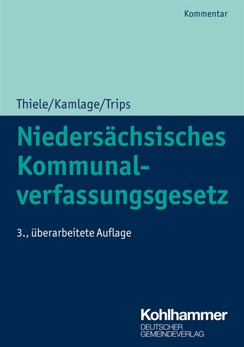 Niedersachsisches Kommunalverfassungsgesetz (Paperback)