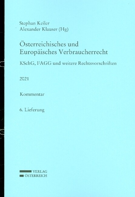 Osterreichisches und Europaisches Verbraucherrecht (Loose-leaf)