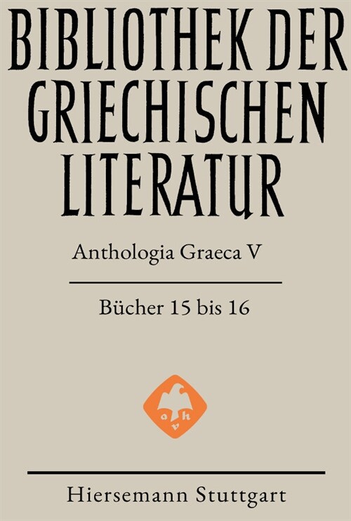 Anthologia Graeca (Hardcover)