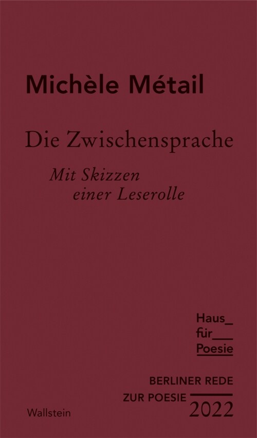 Die Zwischensprache (Hardcover)