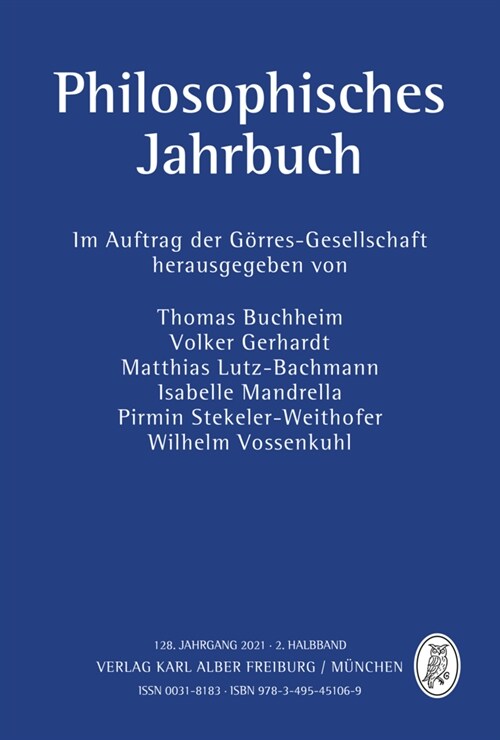Philosophisches Jahrbuch 2/2021 (Paperback)
