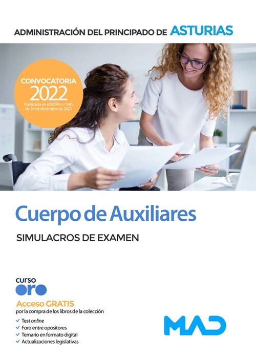 CUERPO AUXILIAR ADMINISTRACION PRINCIPADO DE (DH)