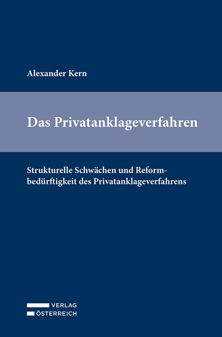 Das Privatanklageverfahren (Paperback)