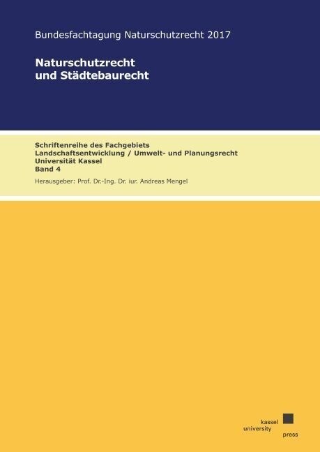 Naturschutzrecht und Stadtebaurecht (Paperback)