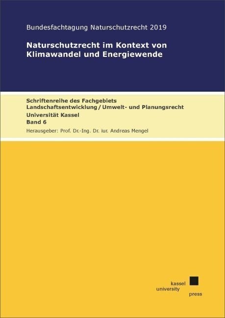 Naturschutzrecht im Kontext von Klimawandel und Energiewende (Paperback)