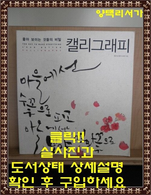 [중고] 좋아 보이는 것들의 비밀, 캘리그래피