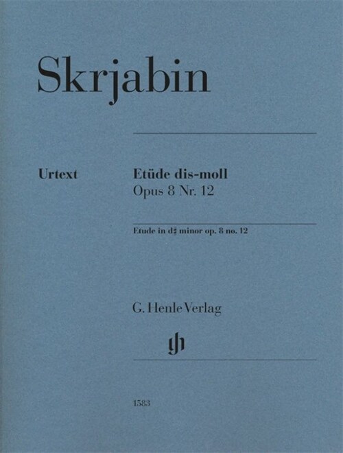 Etude d sharp minor op. 8 No. 12 (Paperback)