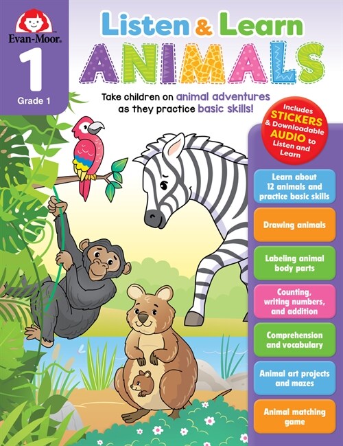 [Evan-Moor] Listen and Learn: Animals, Grade 1 (Paperback)