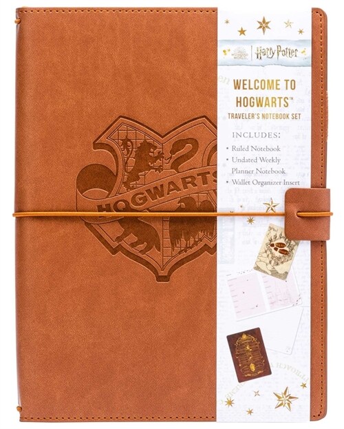 Harry Potter: Welcome to Hogwarts Travelers Notebook Set: (Refillable Notebook) [With Insert] (Paperback)