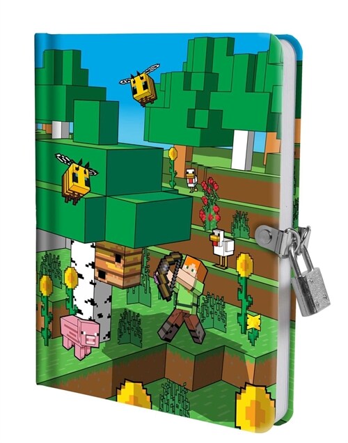 Minecraft: Mobs Glow-In-The-Dark Lock & Key Diary (Hardcover)