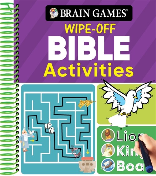 Brain Games Wipe-Off - Bible Activities (for Kids Ages 3-6) (Spiral)