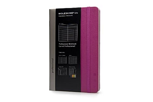 Moleskine Folio Professional Notebook Large Dark Pink (Paperback)