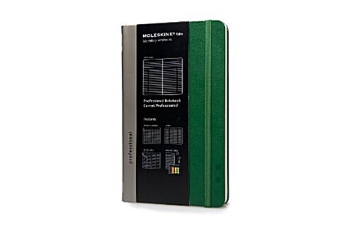 Moleskine Folio Professional Notebook, Large, Oxide Green, Hard Cover (5 X 8.25) (Hardcover)