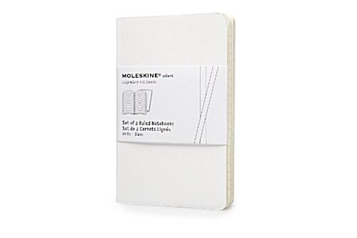 Moleskine Volant Notebook (Set of 2 ), Pocket, Ruled, White, Soft Cover (3.5 X 5.5) (Other)