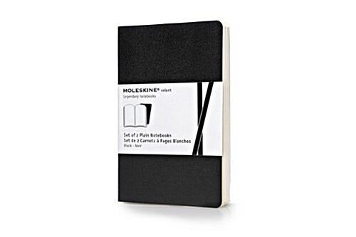 Moleskine Volant Notebook (Set of 2 ), Pocket, Plain, Black, Soft Cover (3.5 X 5.5) (Paperback)