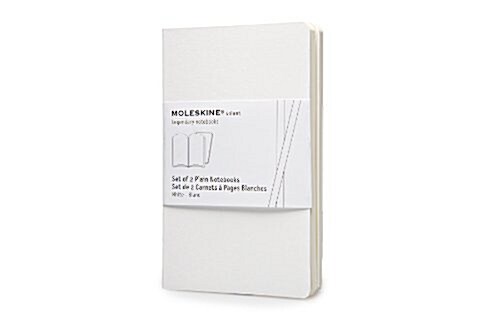 Moleskine Volant Notebook (Set of 2 ), Pocket, Plain, White, Soft Cover (3.5 X 5.5) (Other)