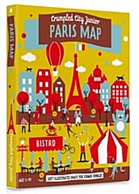 Junior Paris Crumpled City Map (Hardcover)