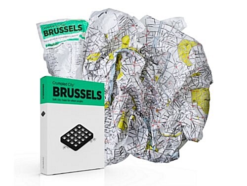 Brussels Crumpled City Map (Hardcover)