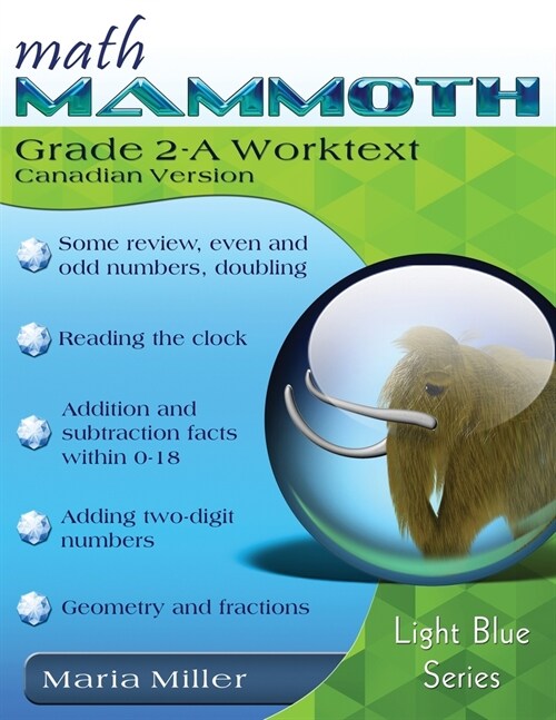 Math Mammoth Grade 2-A Worktext (Canadian Version) (Paperback)