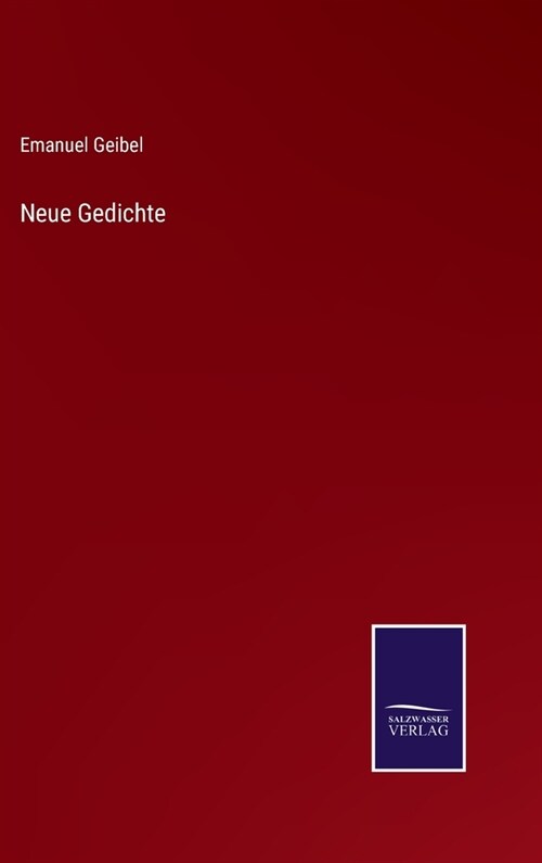 Neue Gedichte (Hardcover)