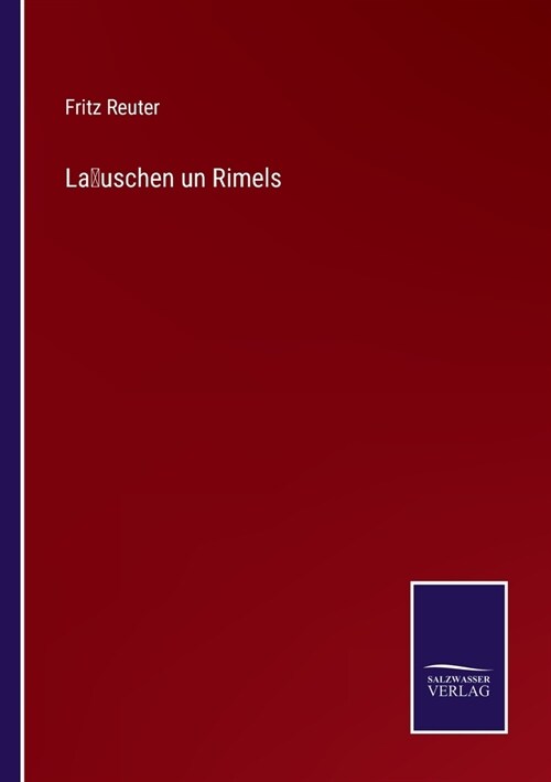 L?schen un Rimels (Paperback)