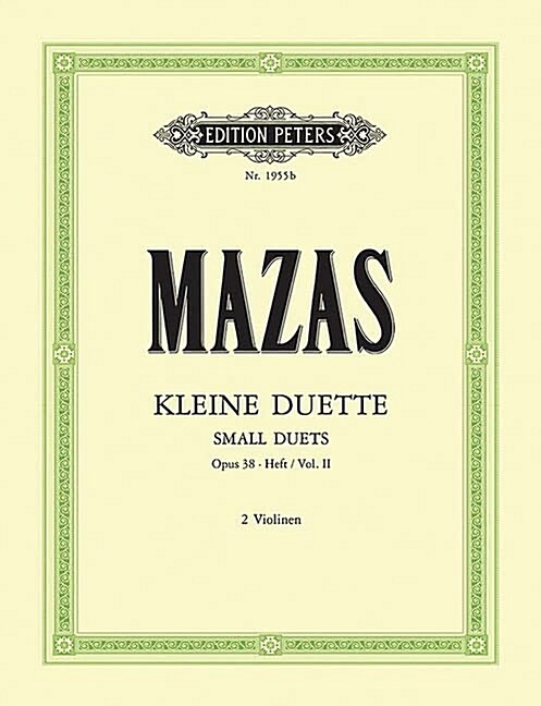 12 Little Duets Op. 38 for 2 Violins, Vol. 2 (Sheet Music)