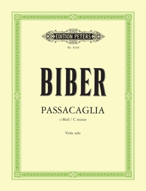 Passacaglia in C minor (Sheet Music)